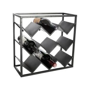 16 in. H 9 Bottle Wine Rack-92898 206636463 16 In. H 9 Bottle Wine Rack-92898 206636463 -Christmas Decoration Store 16 in. h 9 bottle wine rack 92898
