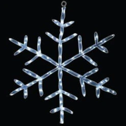 18 In. 20 LED White Tube Snowflake Light-46-724-00 204635314
