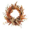24 In. Fall Berry Artificial Wreath With Burlap Bow-2207760 206498726 -Christmas Decoration Store 24 in. fall berry artificial wreath with burlap bow 2207760