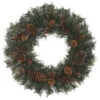 24 In. Natural Pine Artificial Wreath (Pack Of 6)-1659064HDX6 205203566 -Christmas Decoration Store 24 in. natural pine artificial wreath pack of 6 1659064hdx6