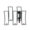 30.5 In. L 5 Bottle Metal Wine Rack-92900 206636465 -Christmas Decoration Store 305 in. l 5 bottle metal wine rack 92900