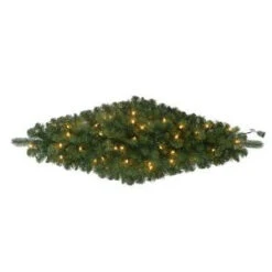 32 In. Pre-Lit Fairwood Teardrop X 150 Tips With 35 UL Outdoor Clear Lights-GB28P3A01C01 206795385