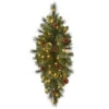 32 In. Pre-Lit LED Alexander Pine Artificial Christmas Swag X 77 Tips, 50 UL Plug-In Indoor/Outdoor Warm White Lights-GK28M5311L00 206795467 -Christmas Decoration Store 32 in. pre lit led alexander pine artificial christmas swag x 77 tips 50 ul plug in ind