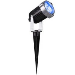 3.54 In. 3-Light Blue LED Outdoor Spotlight Stake (2-Pack)-89250-2PK 204643474