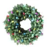 36 In. LED Pre-Lit Artificial Christmas Wreath With C9 Ceramic Multi-Color Lights-4723172-C902HO 206803358 -Christmas Decoration Store 36 in. led pre lit artificial christmas wreath with c9 ceramic multi color lights 47231
