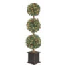 4 Ft. Hudson Artificial Christmas Tree Topiary With 150 Clear Lights-TP40M2J76C00 204126328 -Christmas Decoration Store 4 ft. hudson artificial christmas tree topiary with 150 clear lights tp40m2j76c00