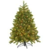 4.5 Ft. Feel-Real Downswept Douglas Fir Artificial Christmas Tree With 300 Clear Lights-PEDD4-339-45 205983444 -Christmas Decoration Store 45 ft. feel real downswept douglas fir artificial christmas tree with 300 clear lights