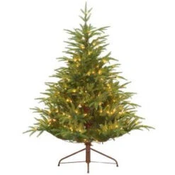 4.5 Ft. Feel-Real Fraser Grande Artificial Christmas Tree With 250 Clear Lights-PEFG4-308-45 205983457