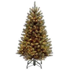 4.5 In. North Valley Spruce Artificial Christmas Tree With 200 Clear Lights-NRV7-300-45 205983377