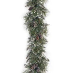 6 Ft. Glittery Bristle Pine Garland-GB1-50-6A-1 300330540