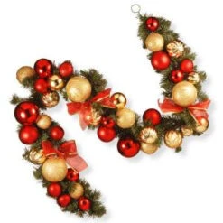 6 Ft. Red And Green Ornament Garland-RAC-16002 300330553