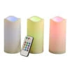 6 In. H Battery Operated Indoor/Outdoor Candle With Color-Changing Remote (Set Of 3)-41537 206504437 -Christmas Decoration Store 6 in. h battery operated indooroutdoor candle with color changing remote set of 3 41537