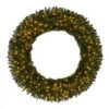 60 In. Pre-Lit LED Wesley Pine Artificial Christmas Wreath X 498 Tips, 240 UL Plug-In Indoor/Outdoor Warm White Lights-GD50M2L46L02 206795447 -Christmas Decoration Store 60 in. pre lit led wesley pine artificial christmas wreath x 498 tips 240 ul plug in in