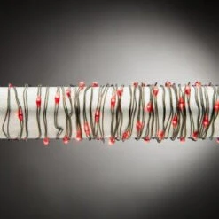 60-Light Outdoor Battery Operated LED Red Micro Light String-93033 206532778