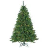 6.5 Ft. Pre-Lit Mixed Needle Wisconsin Spruce Artificial Christmas Tree With Multicolored Lights-5955--65M 300620029 -Christmas Decoration Store 65 ft. pre lit mixed needle wisconsin spruce artificial christmas tree with multicolore