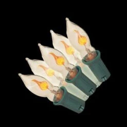 7-Light Clear Flicker Flame Light Set (Set Of 2)-37-528-20 204641132