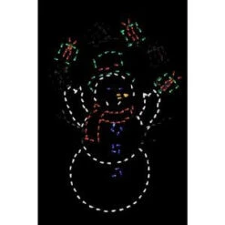 72 In. Pro-Line LED Wire Decor Snowman Juggling Gifts-96583_MP1 206926498