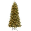 7.5 Ft. Feel-Real Pomona Pine Slim Artificial Christmas Tree With 400 Clear Lights-PEPN7-329E-75X 205147032 -Christmas Decoration Store 75 ft. feel real pomona pine slim artificial christmas tree with 400 clear lights pepn7