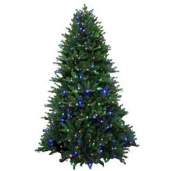 7.5 Ft. Pre-Lit LED Natural Noble Fir Artificial Christmas Tree With Color Changing Lights-7289103-IP69HO 206771103