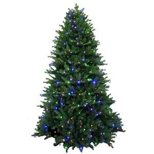 7.5 ft. Pre-Lit LED Natural Noble Fir Artificial Christmas Tree with Color Changing Lights-7289103-IP69HO 206771103 7.5 Ft. Pre-Lit LED Natural Noble Fir Artificial Christmas Tree With Color Changing Lights-7289103-IP69HO 206771103 -Christmas Decoration Store 75 ft. pre lit led natural noble fir artificial christmas tree with color changing ligh