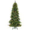 7.5 Ft. Pre-Lit Mixed Needle Michigan Spruce Artificial Christmas Tree With Clear Lights-5957--75C 300620023 -Christmas Decoration Store 75 ft. pre lit mixed needle michigan spruce artificial christmas tree with clear lights