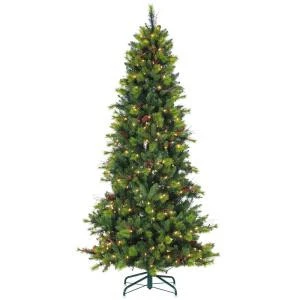7.5 ft. Pre-Lit Mixed Needle Michigan Spruce Artificial Christmas Tree with Clear Lights-5957--75C 300620023 7.5 Ft. Pre-Lit Mixed Needle Michigan Spruce Artificial Christmas Tree With Clear Lights-5957--75C 300620023 -Christmas Decoration Store 75 ft. pre lit mixed needle michigan spruce artificial christmas tree with clear lights