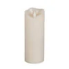 8 In. H Battery Operated Bisque Vanilla Scent Wax Motion Flame Timer Candle-42541 206504448 -Christmas Decoration Store 8 in. h battery operated bisque vanilla scent wax motion flame timer candle 42541