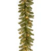 9 Ft. Downswept Douglas Garland With Clear Lights-PEDD1-312-9A-1 300330536 -Christmas Decoration Store 9 ft. downswept douglas garland with clear lights pedd1 312 9a 1
