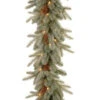 9 Ft. Frosted Arctic Spruce Garland With Clear Lights-PEFA1-307-9B-1 300330559 -Christmas Decoration Store 9 ft. frosted arctic spruce garland with clear lights pefa1 307 9b 1