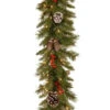 9 Ft. Frosted Berry Garland With Clear Lights-FRB-9GLO-1 300330554 -Christmas Decoration Store 9 ft. frosted berry garland with clear lights frb 9glo 1