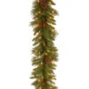9 Ft. Pine Cone Garland With Clear Lights-PC-9GLO-1 300330535 -Christmas Decoration Store 9 ft. pine cone garland with clear lights pc 9glo 1