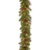 9 Ft. Pine Ridge Berry Garland With Clear Lights-PR4-300-9B-1 300330543