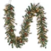 9 Ft. Pre-Lit LED Alexander Pine Artificial Christmas Garland X 165 Tips With 100 UL Plug-In Outdoor Warm White Lights-GT90M5311L00 206795426