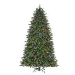 9 Ft. Pre-Lit LED Monterey Fir Artificial Christmas Quick Set Tree X 5067 Tips With 900 Color Changing Led Lights-TG90P4740D00 206795418