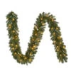 9 Ft. Pre-Lit LED Wesley Pine Garland X 170 Tips With 60 UL Plug-In Indoor/Outdoor Warm White Lights-GT90M2L46L03 206795417 -Christmas Decoration Store 9 ft. pre lit led wesley pine garland x 170 tips with 60 ul plug in indooroutdoor warm