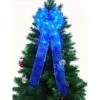 9 In. 36-Light LED Blue Ribbon Bow-RB33-B009-A 202371856 -Christmas Decoration Store 9 in. 36 light led blue ribbon bow rb33 b009 a