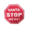 Alpine 14 In. Santa Sign Hanging Decoration With LED Lights-DEM152L 206212950 -Christmas Decoration Store alpine 14 in. santa sign hanging decoration with led lights dem152l