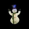 Alpine 50 In. White Thread Snowman Decor With 100 LED Lights (Plug In)-CRX395 207140324 -Christmas Decoration Store alpine 50 in. white thread snowman decor with 100 led lights plug in crx395
