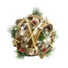 Alpine 7 In. Rattan And Berry Christmas Ball With 10 Warm White LED Lights-CIM164HH 207140319 -Christmas Decoration Store alpine 7 in. rattan and berry christmas ball with 10 warm white led lights cim164hh