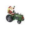 Alpine 9 In. Santa On Tractor Decor With 3 LED Lights - Color Changing-WAZ122 207140361 -Christmas Decoration Store alpine 9 in. santa on tractor decor with 3 led lights color changing waz122