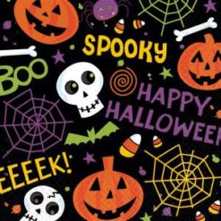 Amscan 5 In. X 5 In. SpooktacularBeverage Napkins (125-Count)-709484 300599217