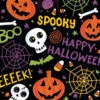 Amscan 6.5 In. X 6.5 In. Spooktacular Luncheon Napkins (125-Count)-719484 300599215 2 Amscan 6.5 In. X 6.5 In. Spooktacular Luncheon Napkins (125-Count)-719484 300599215 -Christmas Decoration Store amscan 65 in x 65 in. spooktacular luncheon napkins 125 count 719484