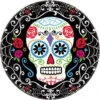 Amscan 7 In. X 7 In. Day Of The Dead Round Paper Plates (18-Count, 3-Pack)-741519 300598942 -Christmas Decoration Store amscan 7 in x 7 in. day of the dead round paper plates 18 count 3 pack 741519