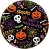 Amscan 9 In. X 9 In. Spooktacular Round Paper Plate (60-Count)-759484 300599208 -Christmas Decoration Store amscan 9 in x 9 in. spooktacular round paper plate 60 count 759484