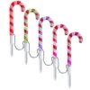APPLights 18.11 In. LED Candy Cane (RGB) Pathway Stakes (Set Of 5)-12856 206768307