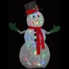 APPLights 50 In. Crystal Swirl Snowman Lighted Yard Sculpture-39708 206768192 -Christmas Decoration Store applights 50 in. crystal swirl snowman lighted yard sculpture 39708