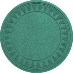 Aqua Shield Aquamarine 35 In. Round Pine Trees Under The Tree Mat-20293633535 206317259
