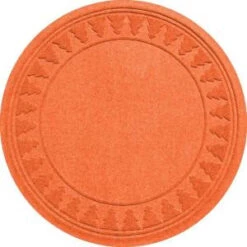Aqua Shield Orange 35 In. Round Pine Trees Under The Tree Mat-20293673535 206317263