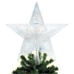 Battery Operated LED Pentagram Star Tree Topper-42-518-00 204634900