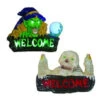 Brite Star 14 In. LED Battery Operated Motion Activated Witch And Skull Wall Signs (Set Of 2)-97-695-20 203040678 -Christmas Decoration Store brite star 14 in. led battery operated motion activated witch and skull wall signs set